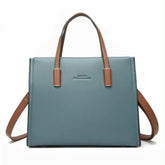 Elegant muted teal handbag